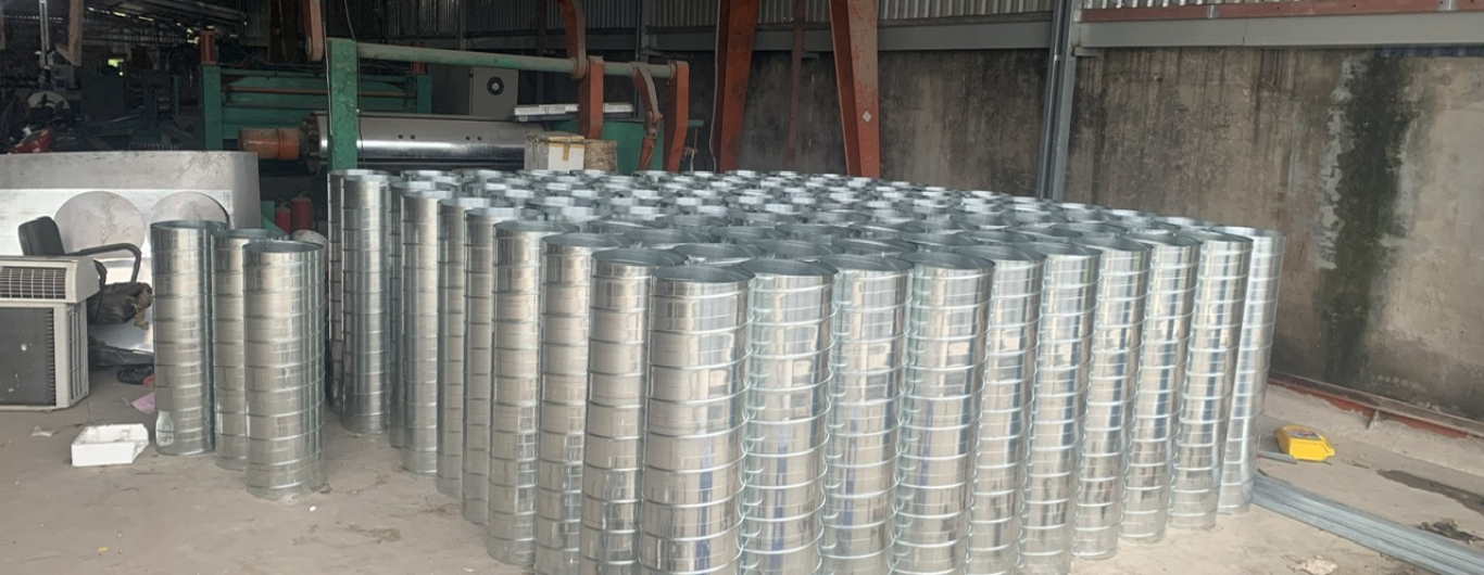 Sản Xuất Ống Gió Tròn Xoắn