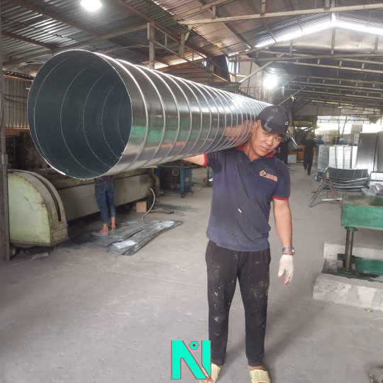 Ống gió tròn xoắn D400 D500 D600